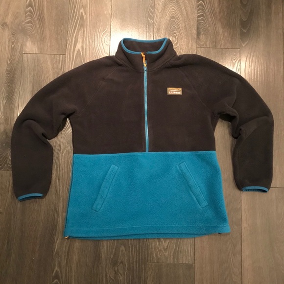 L.L. Bean Sweaters - Vintage L.L.Bean Fleece 3/4 Zip Sweater M